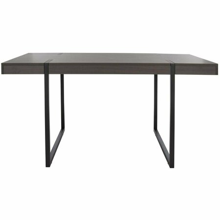SAFAVIEH 59.1 x 33.5 x 29.5 in. Cael Dining Table Charcoal & Black DTB9300C